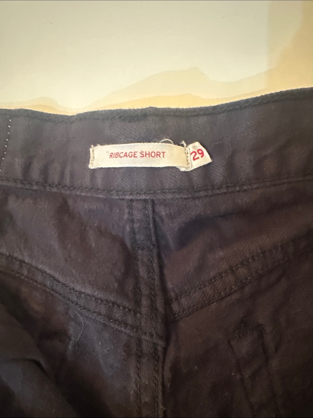 Levi's Black High-Rise Women's Shorts - Picture 4 of 6